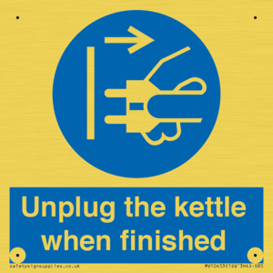 Unplug the kettle when finished